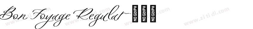 Bon Foyage Regular字体转换